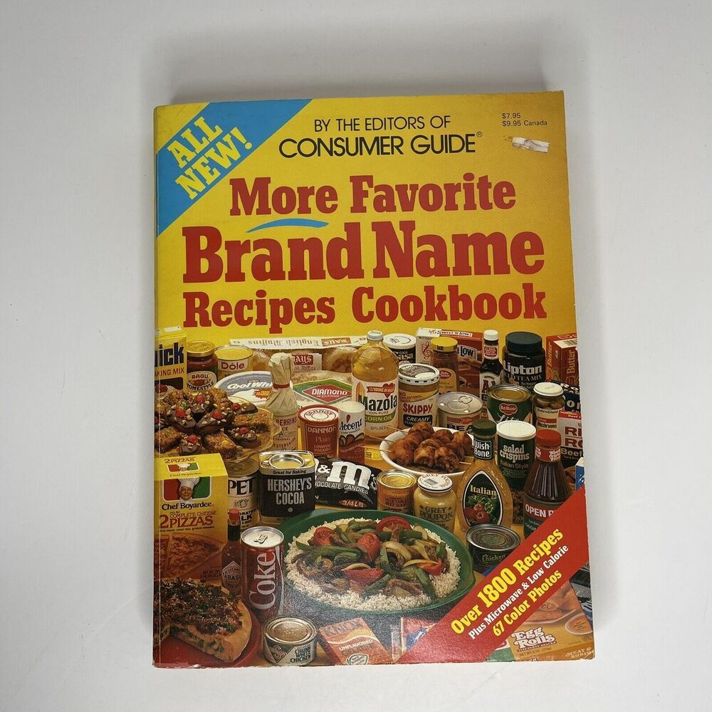 1984‎ Consumer Guide More Favorite Brand Name Recipes Cookbook Vintage